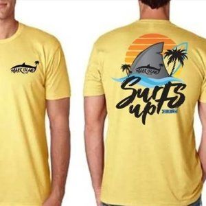 Shark Island Co. T-Shirt-Surfs Up. Size Medium